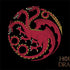 HBO House of the Dragon Red Tararyen Sigil Surface Book 2 13.5in Skin
